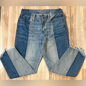 American Eagle Outfitters High Rise Women Jeans - Blue and Gray